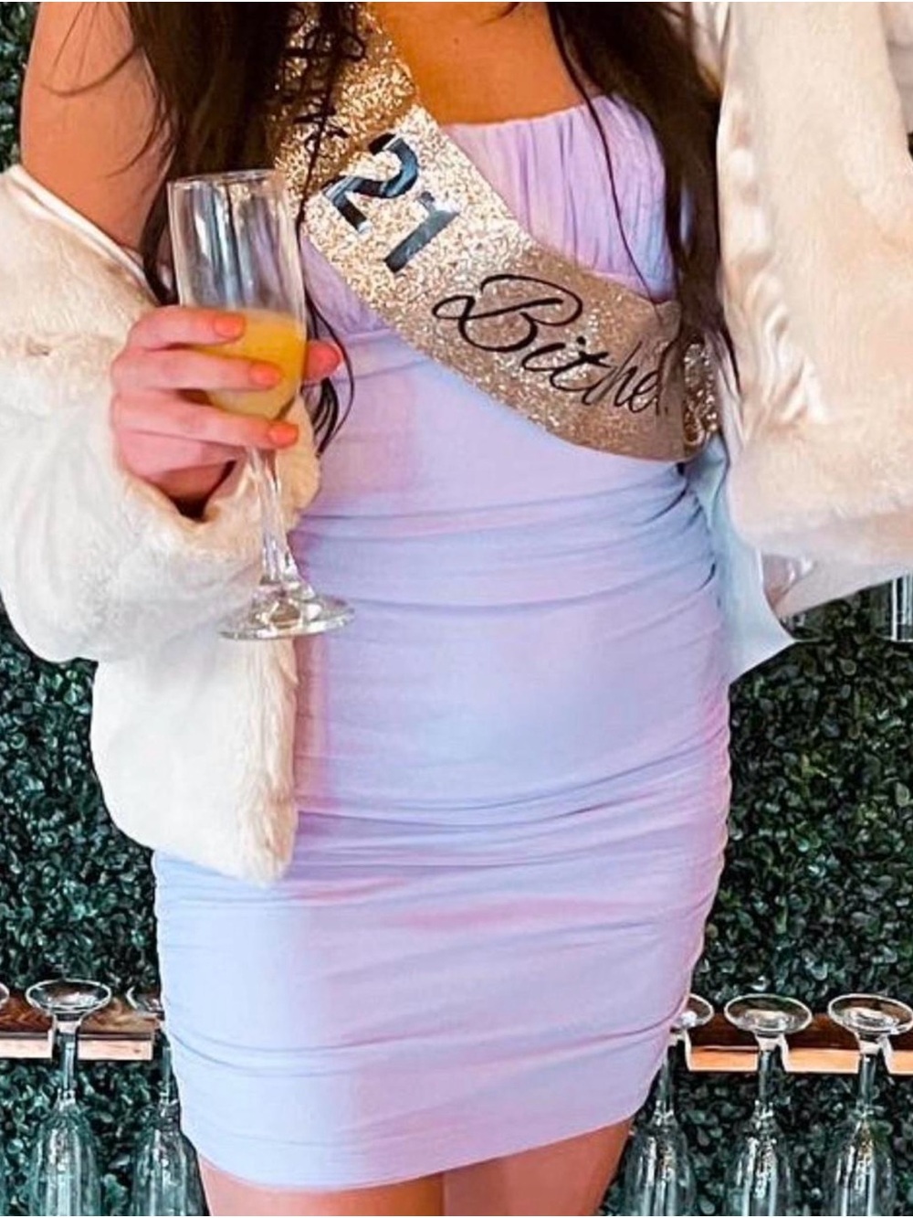 Princess Polly Lilac Ruched Mini Dress
